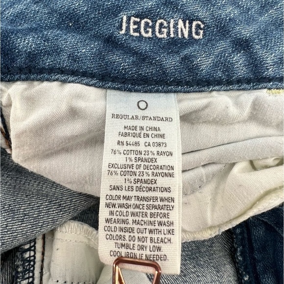 American Eagle Distressed Stretch Jeggings Size 0 Women’s - Picture 4 of 5